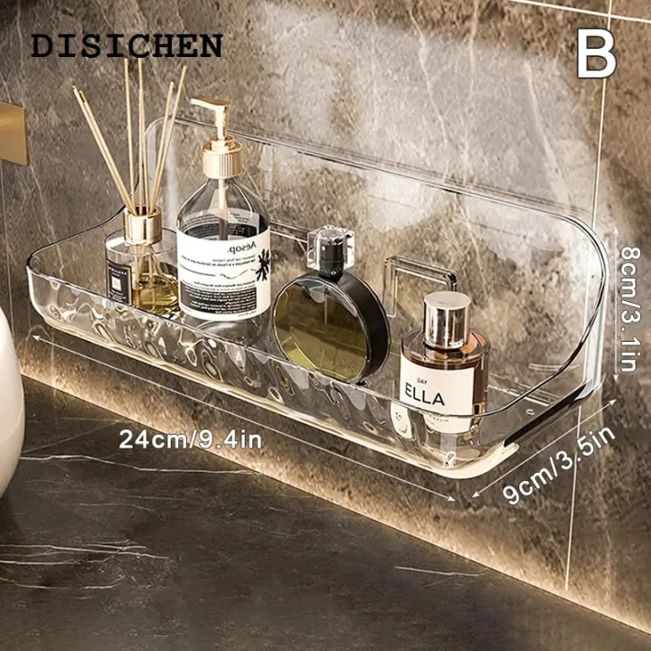 DISICHEN%20Fashion%201Pcs%20Bathroom%20Transparent%20Shelf%20Rack%20Wall-mounted%20Washbasin%20No-punch%20Washroom%20Wall%20Mounted%20Cosmetic%20Storage%20Organiser%20-%20Image%207
