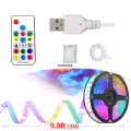 Night Light Decorative Color Light Adjustable Remote Control Plug USB9.83DLED Lightning Cloud Light with FT Ambiance Bedroom. 