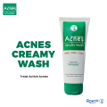 Rohto Mentholatum Acnes Creamy Face Wash For Acne And Pimple Treatment 50g. 