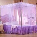 4 Corner Mosquito Net Bed | Embroidered Mosquito Net With Stand  | Raja Jhul. 