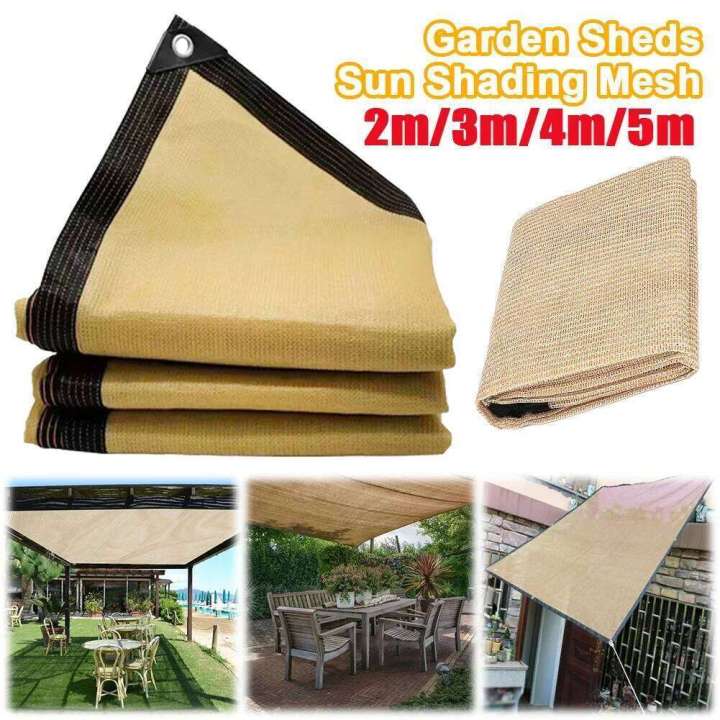 2M/3M/4M/5M Outdoor Garden Terrace Camping net UV Protection HDPE Sunscreen Fabric Sunshade