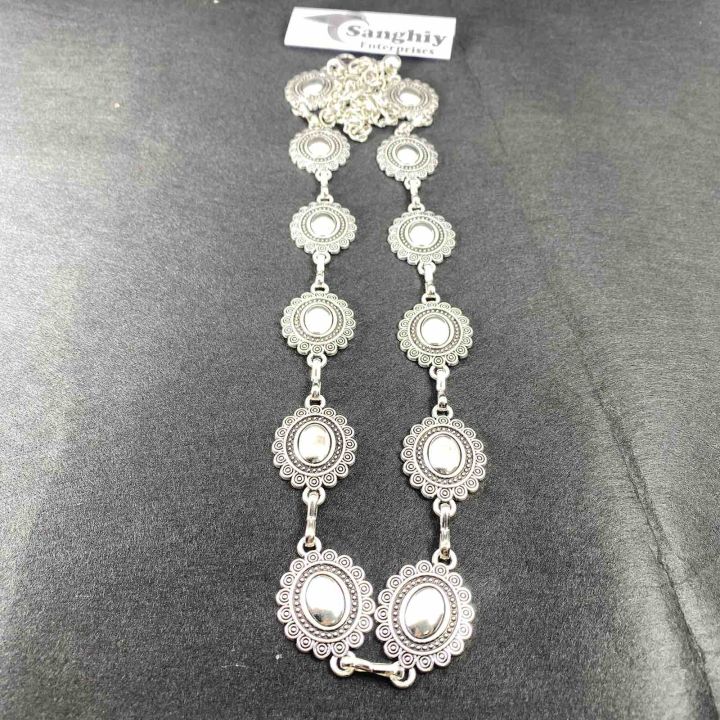 Women%20Western%20Chain%20Belt%20Concho%20Chain%20Adjustable%20Turquoise%20Metal%20Boho%20Waist%20Chain%20for%20Jeans%20or%20Dresses%20-%20Image%204