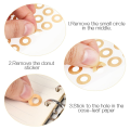 800 Pcs Paper Hole Reinforcement, 1/4 Inch (Kraft and Transparent). 