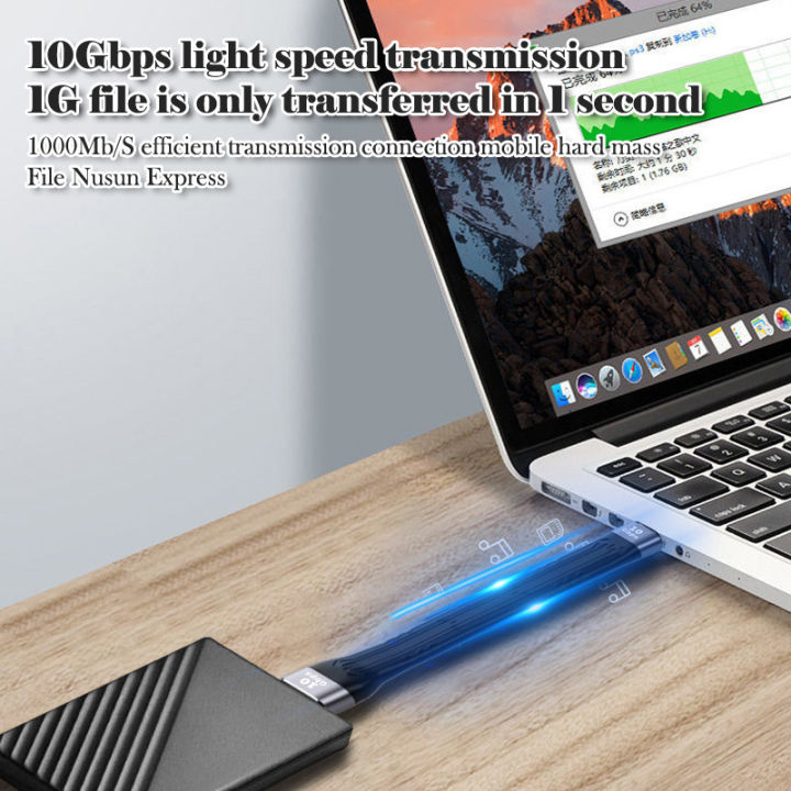 Ultra%20Short%20USB%20To%20Type%20C%20Cable%20USB%203.1%20Gen%202%20USB%20C%20Quick%20Charge%20FPC%20Cable%20Wire%204K%2010Gbps%20Sync%20Data%20Cable%20Cord%20Data%20Cable%20Charging%20Line%20-%20Image%204