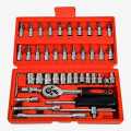 46 In 1 Pcs Tool Kit & Screwdriver and Socket Set With Big Box | Home Tool Essential Kit - 46 Pcs | Repair Tool Kit. 
