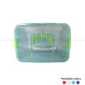 Bagmati Smart Box Multipurpose Plastic Storage Container Box With Lock (Clear/Transparent) – Rectangular. 