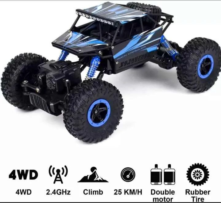 2.4Ghz%201/18%20Rc%20Rock%20Crawler%20Vehicle%20Buggy%20Car%204%20Wd%20Shaft%20Drive%20High%20Speed%20Remote%20Control%204X4%20Monster%20Off%20Road%20Truck%20-%20Image%202