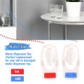 WeihonghunfeiHigh Quality Water Dispenser Replacement Push Type White Plastic Tap Faucet 2 Pcs. 
