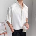 Plain Formal Short Sleeve Casual Loose Fit Shirt For Men - Fashion | Shirts For Men | Men's Wear | Shirts |. 