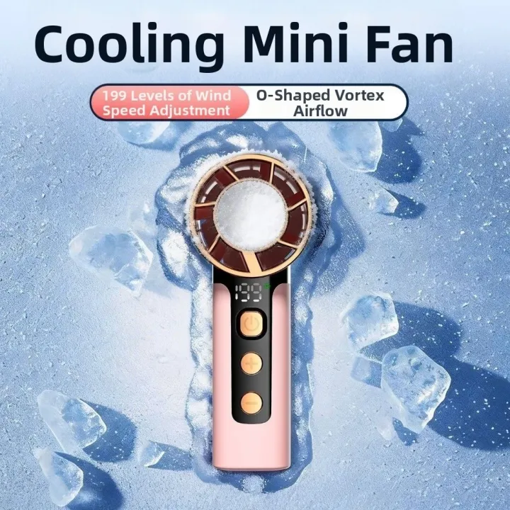 Cooler%20Supplies%20Mini%20Electric%20Handheld%20Fan%20Handheld%20199%20Gears%20Turbo%20Fan%20Charging%20Icw%20Compress%20Personal%20Cooling%20Fan%20Outdoor%20Activities%20-%20Image%202