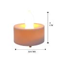 24 pcs Flameless Smokeless Plastic LED Candle Tealight Diya Battery Operated. 
