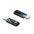 Translucent Housing Pd Adapter Pd 35w Fast Charging Adapter for Apple Type C Lightweight Durable Converter with Indicator for Android. 