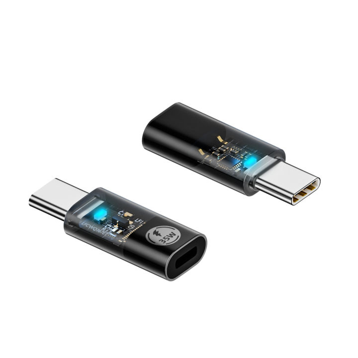 Translucent%20Housing%20Pd%20Adapter%20Pd%2035w%20Fast%20Charging%20Adapter%20for%20Apple%20Type%20C%20Lightweight%20Durable%20Converter%20with%20Indicator%20for%20Android%20-%20Image%205