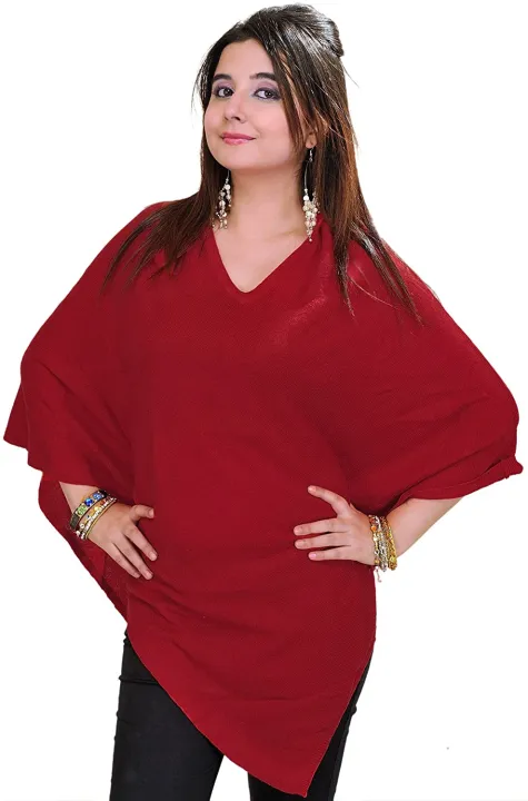 Free%20Size%20Plain%20Cashmere/pashmina%20Poncho%20from%20Made%20In%20Nepal%20-%20Image%202