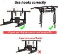 Spn'S Wall Mount Pull Up Bar  , Foldable Pull Up Bar ,  Chin Up Bar Dips Bar. 