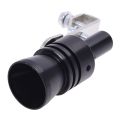 Aluminum Turbo Sound Whistle Exhaust Pipe Tailpipe BOV Blow-off Valve Simulator Black (Size XL). 