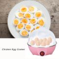 Effortlessly Cook and Steam Perfect Eggs with Electric Egg Cooker Steamer - 7 Eggs Capacity and Measuring Cup Included. 