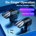 G21 Mobile Phone Game Trigger Gamepad Joystick 6-Finger Aim Shooting L1 R1 Key Button Game Fingertips For PUBG Game Controller. 