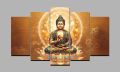 Buddha Meditation Wall Art – Spiritual & Peaceful Home Decor (5-Pcs set). 