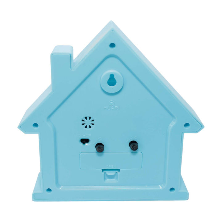 Sky%20Blue%20Plastic%20House%20Design%20Alarm%20Clock%20-%20Image%203