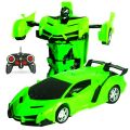 “SpeedBot Lambo Transformer – Red Remote-Control Supercar with Robot Mode”. 
