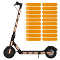 1 Set Body Wheel Hub Accessories Night Safety Warning Sticker For Ninebot G30 Electric Scooter Reflective Stickers For Xiaomi M365/Pro YULING. 