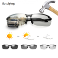 Sutuiying Classic Mens Polarized Sunglasses Photochromic Driving Male Change 2025 Color Gradient Sun Glasses Day Night Vision Driver's Eyewear. 