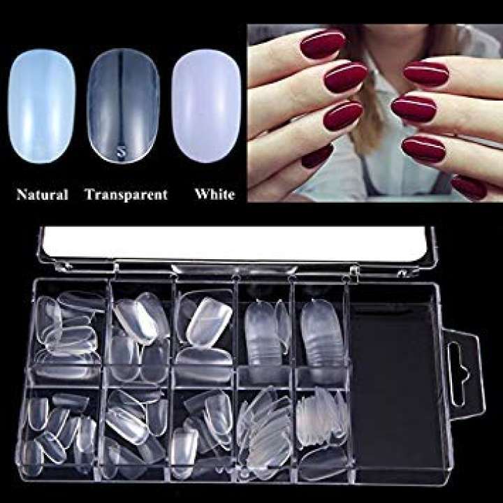 100 Pcs Transparent Fake Nails