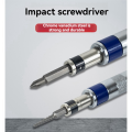 6in1 Screwdriver Set 1/4-Inch Impact Drive Rusted Stuck Fasteners. 