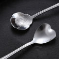 8Pcs/Set Dessert Spoon Reusable Safe Stainless Steel Flower Coffee Tea Spoon for Kitchen. 