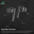Green Leaf-161 True ENC Wireless Gaming Earbuds |50 Hours | Quad Mic | Dual EQ Modes | BT Version 5.3 | 45ms Low Latency| IPX5 Sweatproof | ASAP Charging 10Mins To 150Mins Playback | Fast Charging | 13mm Driver. 