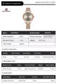 NaviForce NF5025 Women's Simplicity Casual Stainless Steel Quartz Watch. 