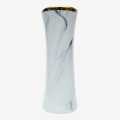 Ceramic Cylindrical Shape With Pattern Design White Marble Flower Vase. 