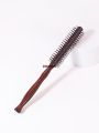 DISICHEN 1PCS wooden curling comb, diamond striped circular anti-static curling comb, hairdresser styling tool Special. 