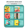 Baby Sensory Busy Board Toys Music Lights Switch Multifunction Travel Play Early Educational Activities Toy for Kids. 