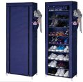 9 Layer Portable Multi Utility Shoe Rack Organizer(Multicolour). 