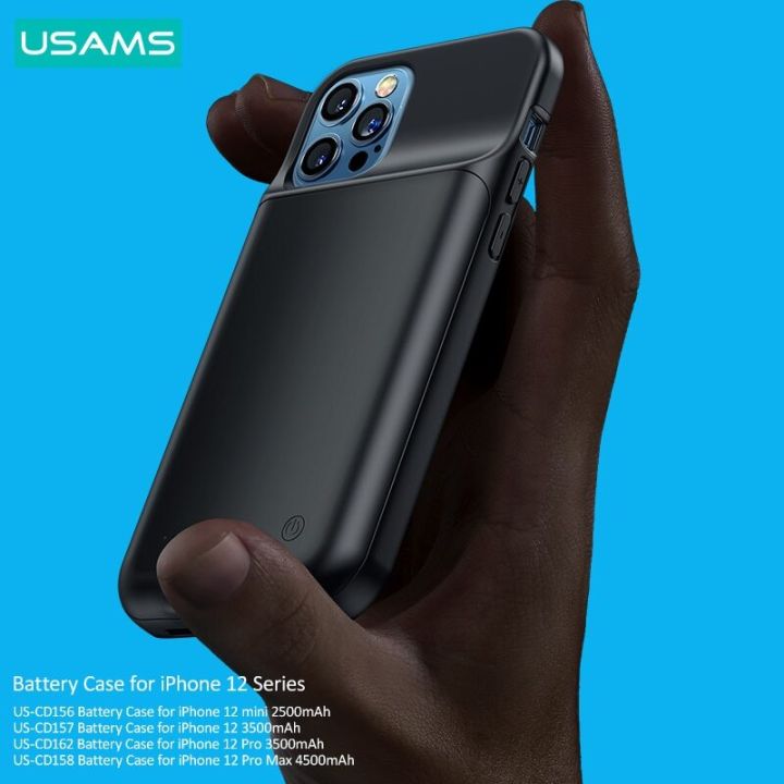 USAMS%20Battery%20Charger%20Back%20Case%20For%20Iphone%2012%20pro%20max%20-%20Image%203