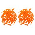 JAERBEE 100Pcs 70mm Big Castle Golf Tees (Orange). 