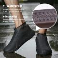 Non-Slip Silicone Rain Boot Shoe Cover Waterproof Reusable Foldable Overshoes With Excellent Elastic. 