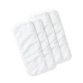 Livingtex 4 Pcs Washable Diapers Pad Inserts Adjustable Reusable Cloth Diaper Pant 3-Layer Insert Cotton For Baby - 4 Pcs Baby Diaper Insert. 