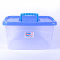 Bagmati Smart Box Multipurpose Plastic Storage Container Box With Lock (Clear/Transparent) – Rectangular. 