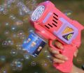 Bubble Gun With 10 Holes For Children, Automatic Continuous Bubble Blower With Lights, Outdoor Toys For Boys & Girls. 