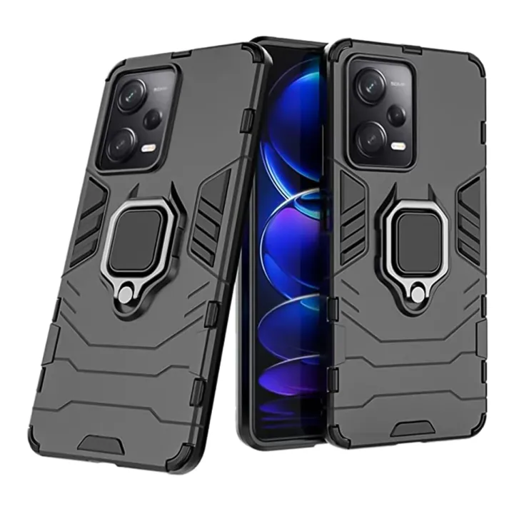 For Redmi Note 12 Pro 5G Back Cover Dual Layer Armor Defender