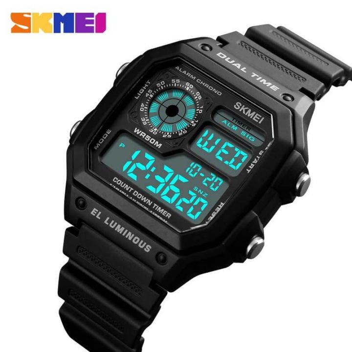 SKMEI%201299%20Military%20Sporty%20Led%20Digital%20Watch%20for%20Men%20-%20Black%20%7C%20SKMEI%20Dual%20Time%20Black%20Digital%20LED%20Display%20Watch%20For%20Men%20-%20Image%203