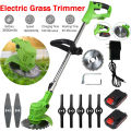 Cordless Lithium Electric BRUSH CUTTER AND GRASS TRIMMER Lawn With 2pcs Battery Pack. 
