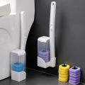Disposable Toilet Brush Wall Mounted Cleaning Tool For Bathroom Wc Accessories DUJU. 