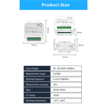 2X Tuya WiFi Smart Meter Digital Energy Meter 80A Current Transformer Solar PV Production Consumption Monitor 2CT. 