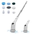 Cordless Electric Spin Scrubber 360 Degrees 3 Speeds Power Cleaning Brush Scrubber with 8 Replaceable Brush Heads and Adjustable Extension Arm for Bathroom Floor Shower Bathtub Glass Car. 
