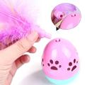 Cat Toy | Interactive Rolly-Polly Tumble with Feather & Treat Dispenser Toy | Kitten Toys (Color May Vary). 