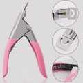Edge Cutter Nail Clippers, Pink Nail Clipper Manicure Tool Acrylic Gel False Nail Clipper Cuticle Cutter (Adjustable Stainless Steel False Artificial Acrylic Fake Trimmer Manicure Pedicure Sharp Rustproof Blade Clip Tool For Salon Home Art). 